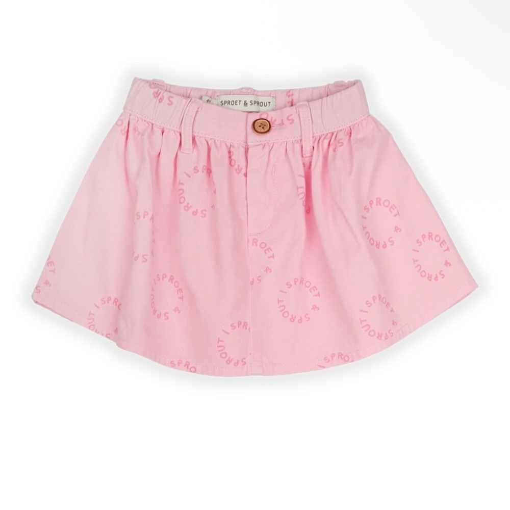 Sproet & Sprout Pink Denim Mini Skirt